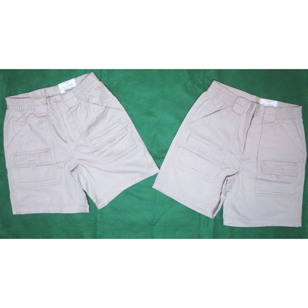 NWT ST JOHNS BAY LOT OF 2 Womens 7” Hiking Shorts Cargo Elastic Waist Size 29 S1